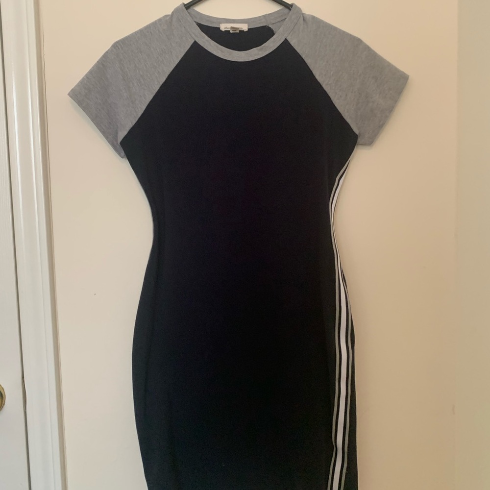 Silent + Noise Navy Causal Dress